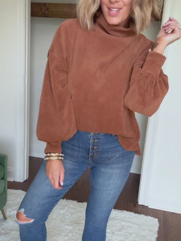 The Cozy Corded Top